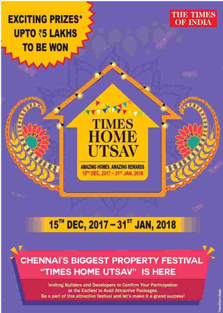 Chennai's biggest property festival "Times Home Utsav" is here Update